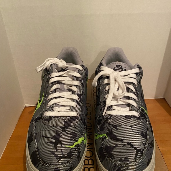 Nike AF1 Low '07 LX Light Smoke Grey Camo Embroidery size 12 EUC shoes sneaker - Picture 5 of 10
